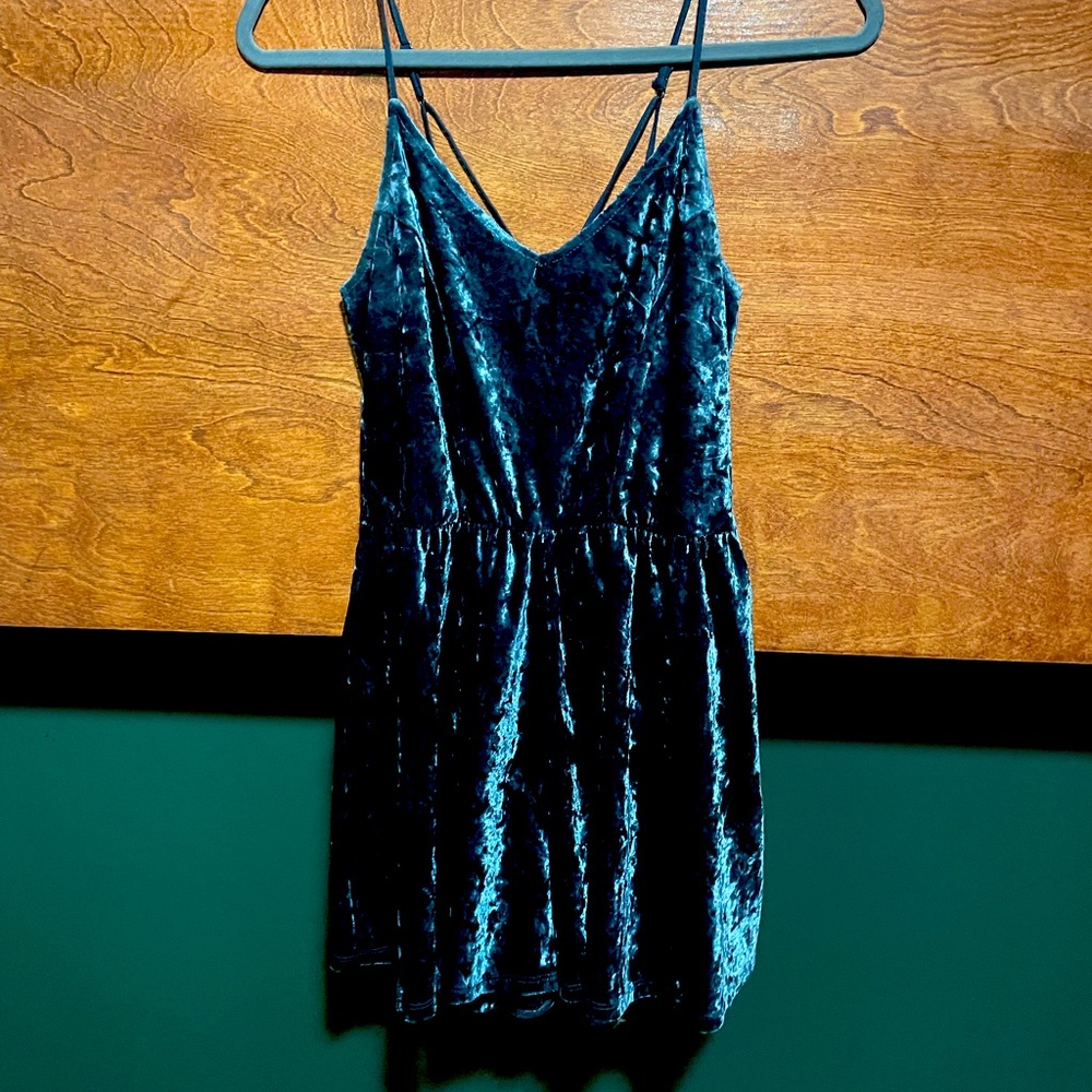 Xhiliration Velvet Romper
